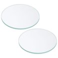 thumbnail image 1 of Unique Bargains 2.56x0.1' Dia Flashlight Glass Lens, 2 Pcs Polished Edge Glass Lens, Transparent, 1 of 5