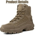 thumbnail image 3 of Luxsines Boots, Mens Orthopedic Anti Puncture Work Boots, Waterproof Combat Boots, Outdoor Slip On Tactical Boots, 3 of 10