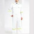 thumbnail image 6 of Txeol Men's Work Coverall High Visibility Overalls Mechanics Coveralls Workwear Jumpsuit with Multi Pockets XXXXXL White, 6 of 6