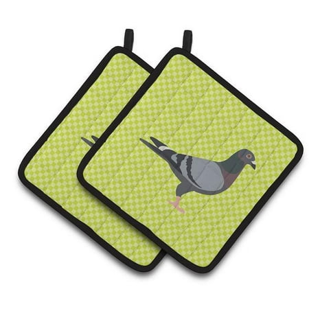 

Racing Pigeon Green Pair of Pot Holders - Green