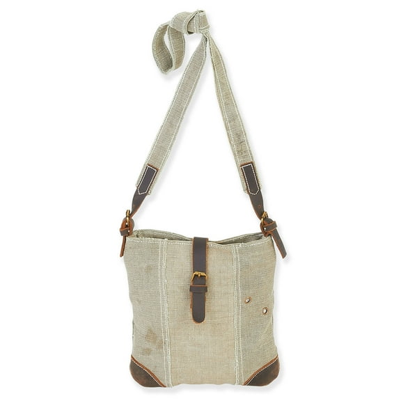 Uchi JOBEN Small Khaki Upcycled Tent Crossbody Bag