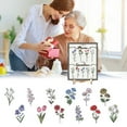 thumbnail image 4 of Gifts For Mom,Grandma,Birth Month Flower,Personalized Wood Plaque Wall Art Birthday Gifts Grandma Gifts(9.84 x 7.87 inches), 4 of 9