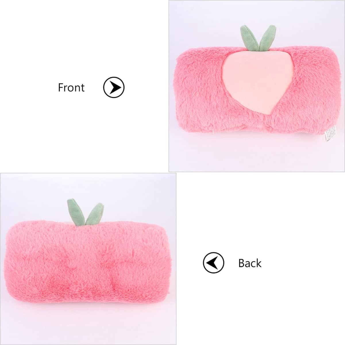 ABPETE Peach Pattern Winter Hand Muffs - Faux Fur Plush Hand Warmers for Women & Girls
