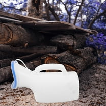 Amosfun Durable Plastic Reusable Female Urinal White Portable Bottle for Car Travel
