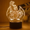 thumbnail image 3 of Luz de noche Led 3D de Pokémon para niños, figuras de Anime de juguete, lámpara de mesita de noche de Pikachu para niños, decoración de dormitorio, regalo de cumpleaños, nuevo, 3 of 4