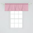thumbnail image 2 of Ambesonne Pink Damask Window Valance, Abstract Curvy Romantic, 54" X 18", Pale Pink Pale Eggshell, 2 of 3