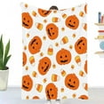 thumbnail image 7 of Halloween Fleece Throw Blanket,Ghost Pumpkin Lantens Print Soft Throws for Bed Couch Sofa,Decorative Halloween Flannel Soft Throw Blanket for Women,Men,Kids,2.46*3.28Ft, 7 of 7