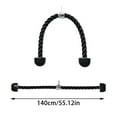 thumbnail image 3 of Hearth & Gear Double Length Tricep Pull Down Rope 55 Inches Attachment For Machine Heavy Duty Long Tricep Pull Down Rope 4 Feet 7 Inch Yoga Party Game Snap N Strain Stretching Straps for Dance Yoga, 3 of 6