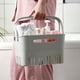 thumbnail image 4 of Organizador de ducha portátil | Cesta organizadora de plástico para baño con asa y orificios de drenaje | Bolsa de almacenamiento para artículos de tocador, dormitorios universitarios o lavandería, 4 of 6