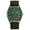 Green, variant on Sexless Simple Business Watches,Fashion Pu Leather Strap Watches,Geneva Glass Mirror Quartz Watches with Pu Leather Strap