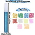 thumbnail image 2 of Scheam Non-Toxic Glue Stick Set,Washable Glitter Glue Pens,10 Colors Rainbow Gel Pens,Back to School Gifts Supplies,for DIY Arts and Crafts Projects Set of 20, 2 of 8