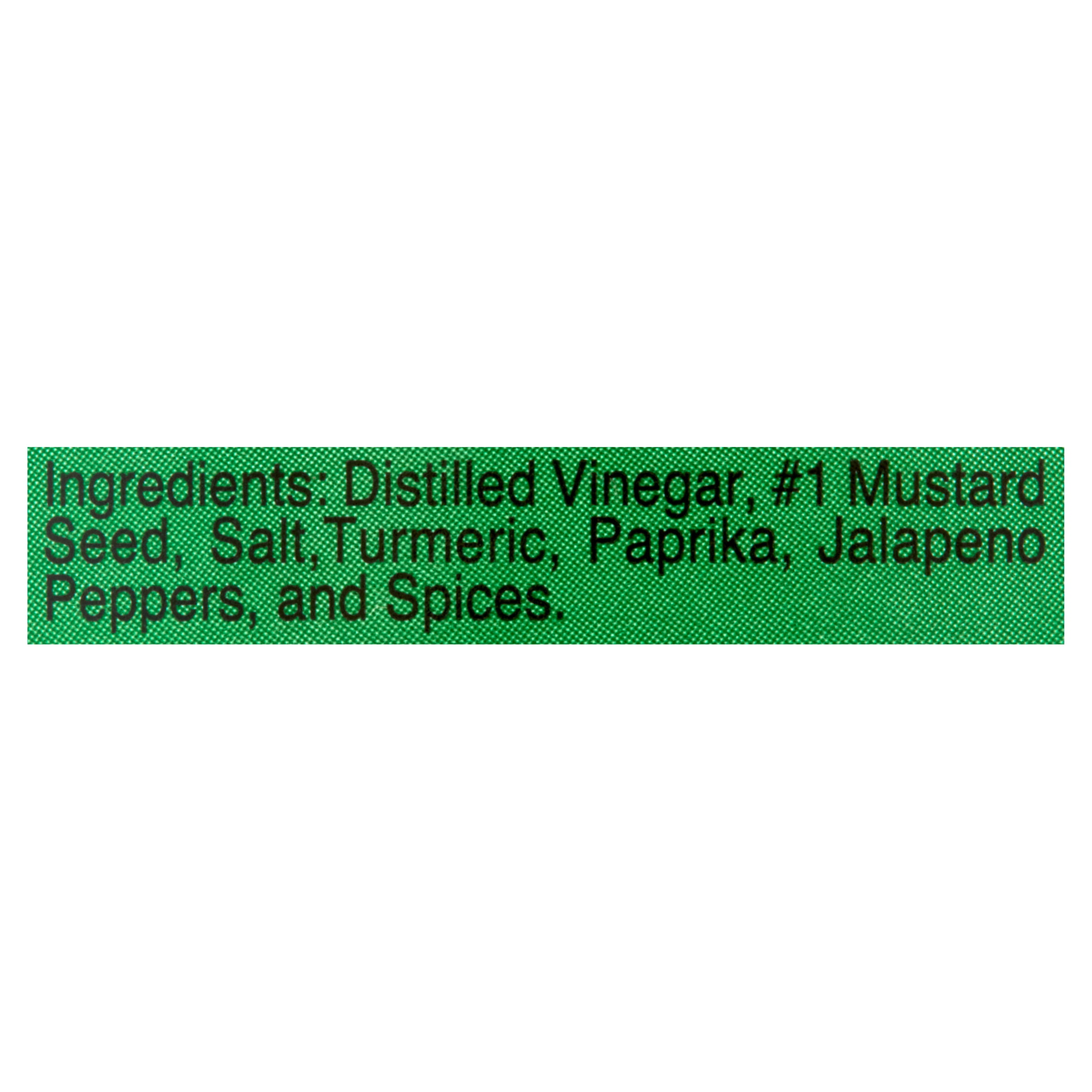 (6 pack) Woeber's Sandwich Pal Jalapeño Mustard, 16 oz Squeeze Bottle