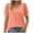 Pink, variant on Women's Blouses & Shirts ,Ladies Elegant V Neck T Shirts Going Out Short Sleeve Swiss Dot Plain Cute Summer Tops Tee Tshirts Casual Spring Summer Dressy Work Blouse Shirt Size 16