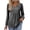 Gray, variant on Kixjoy V Neck Long Sleeve Shirts for Women Long Sleeve Plus Size Button Down Shirts Fall Casual Lightweight Tunic Tops Trendy Travel Loose Fit Women Clothing, Black XXL