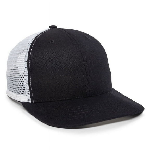 OC Sports AM-101M USA Made Mesh Back Cap - Black White