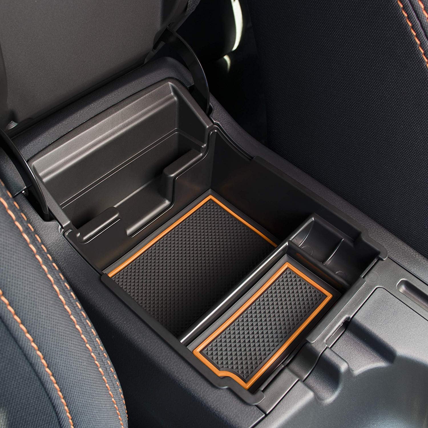 Jaronx 14PCS Center Console Cup Holder Liner for Subaru Impreza and Crosstrek 2018 2019 2020,Center Console Mats Anti-dust Non-Slip Interior Door Storage Mat Pad Black 