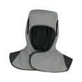 thumbnail image 2 of Capucha de soldadura de protección total, a prueba de polvo, resistente al desgaste, ligera, ignífuga, reutilizable, lavable para soldadores, máscara Gris, 2 of 8