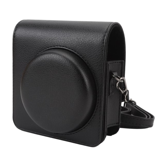 Mini 99 Sac de Rangement Protecteur en Cuir PU Rétro - Étui pour Appareil Photo Instantané avec Sangle