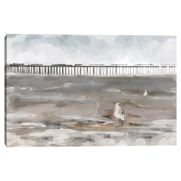 Along the Pier by Studio Arts Canvas Art Print