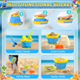 thumbnail image 3 of Beach Sand Toys DISHIO para niños con cubo y bolsa plegables, 3 of 6