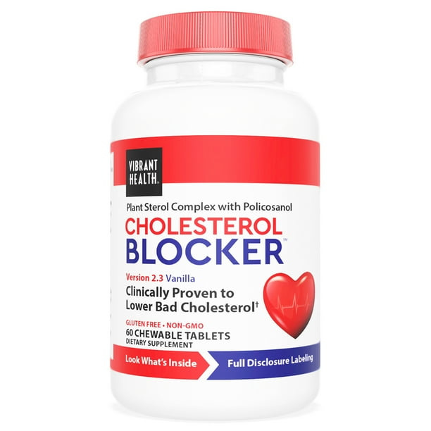 Vibrant Health, Cholesterol Blocker, Plant Sterol Complex, Vanilla, 60