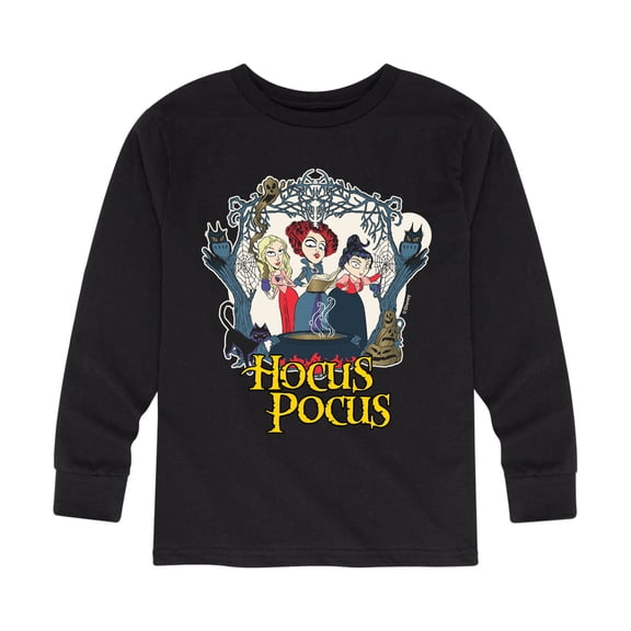 Hocus Pocus Spells - Youth Long Sleeve Graphic T-Shirt