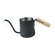thumbnail image 2 of Cafetera de goteo con hervidor de 250 ml, boquilla de mango de madera anticalor de 4 mm y cuello de cisne Negro, 2 of 9