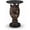 Antique Brown Wolf Head, variant on Unique Owl Side Table, 27" Art Deco Animal Decor End Table with Faux Marble Top, Sculptural Pedestal Accent Table for Living Room Bedroom Entryway Home Office (Brown Owl)
