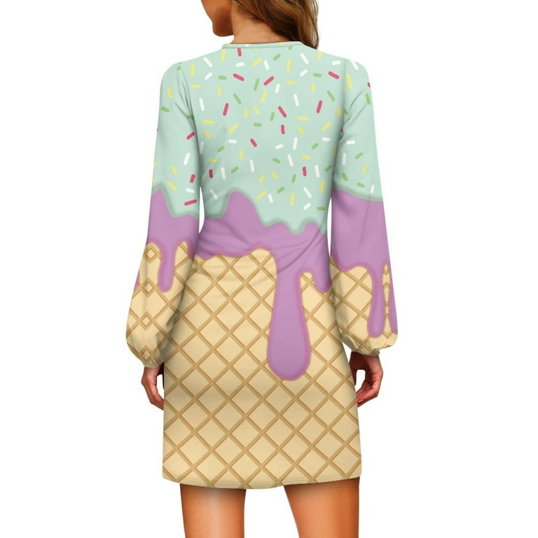 Yuyamidu Boho Mandala Flower Long Sleeve A-Line Dress Dragonfly Elegant  Midi Flare Swing Dress Size M Trendy Twirl Flowy Dress with Tie Front  Womens ...