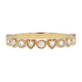 thumbnail image 2 of 14kt Yellow Gold 1/4ct. Diamonds Heart Anniversary Wedding Band Ring, 2 of 6