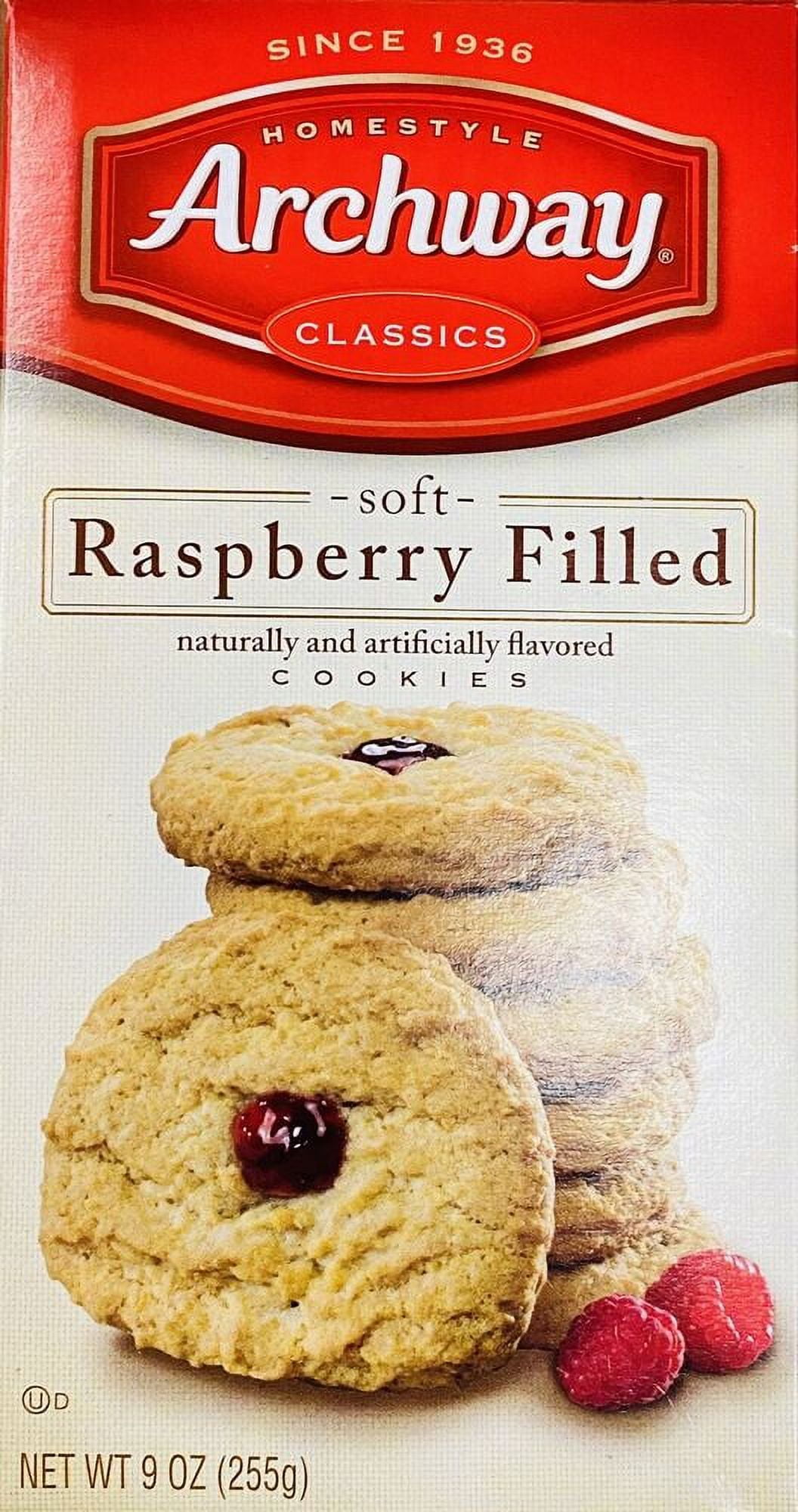 4x Archway Homestyle Classics Soft Raspberry Filled Cookies 9 Oz - 4 BOXES BULK