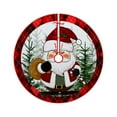 thumbnail image 1 of 35-Inch Fabric Christmas Tree Skirt - Holiday Decoration for Indoor Party, 1 of 6