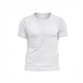 thumbnail image 3 of Gym Shirts Men Summer Solid Cool Ice Silk Crew Neck Short Sleeve Mens T-Shirts Sports Top, 3 of 5