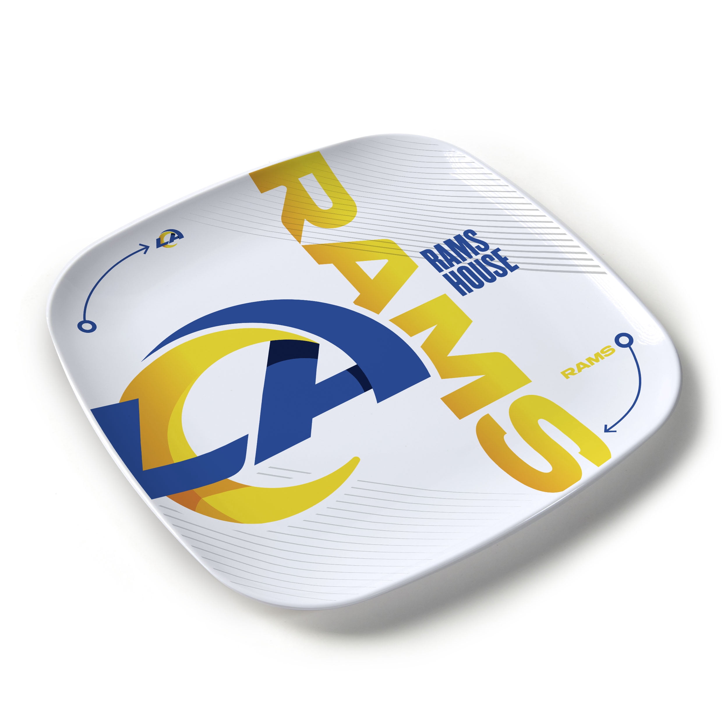 YouTheFan NFL Los Angeles Rams Large Party Plate