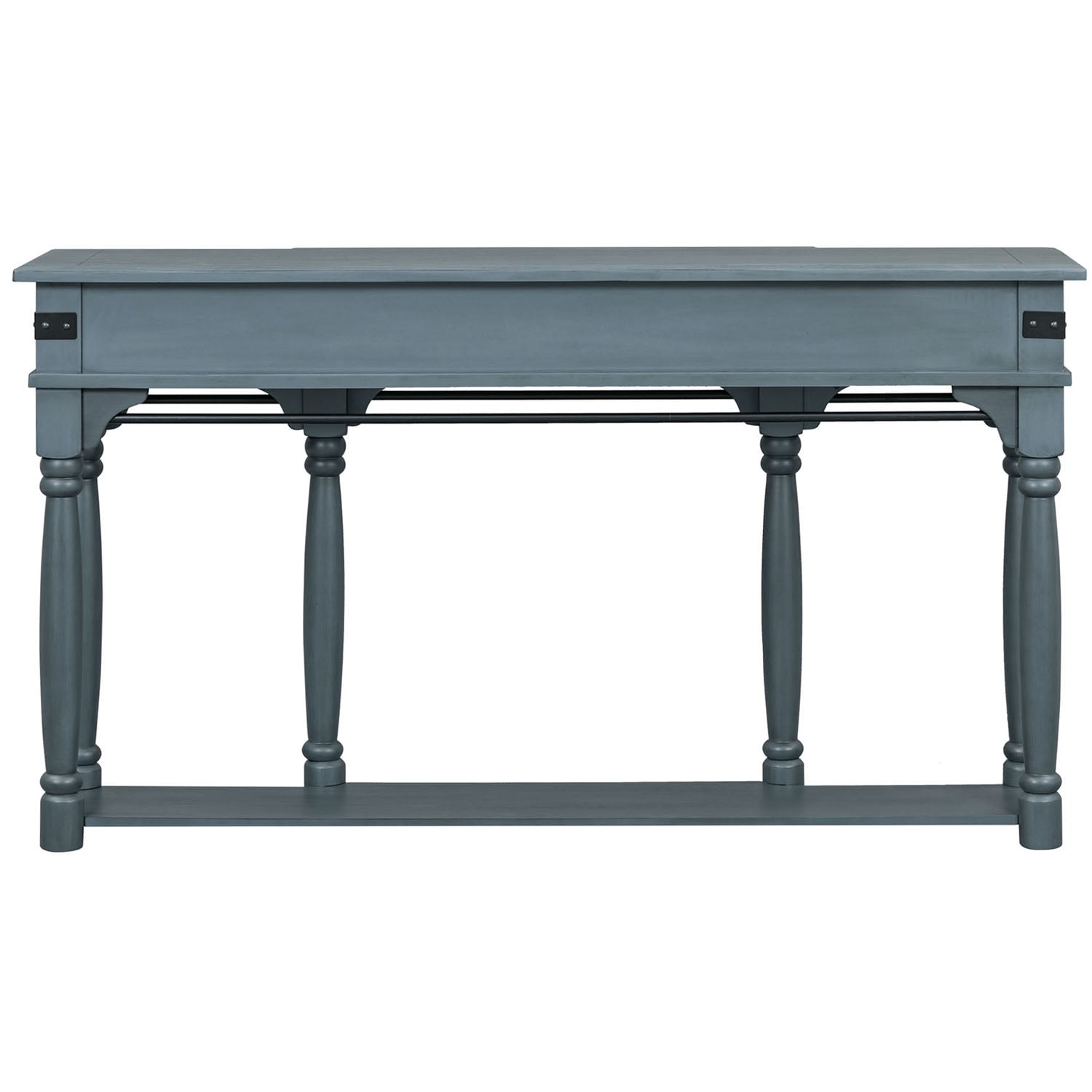Kadyn 60" Console Table, Entryway Table with Storage Drawers and Bottom Shelf for Entryway, Hallway, Dark Navy Kadyn 60" Console Table, Entryway Table with Storage Drawers and Bottom Shelf for Entryway, Hallway, Dark Navy