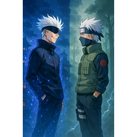 Jujutsu Kaisen Diamond Painting Set (for Adults) 5D DIY Anime Diamond Art Set (for Beginners) Round Full Diamond Diamond Painting Gem Art Crafts (Home Wall Decoration Gift)