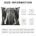thumbnail image 5 of Shiartex  African Elephant  Throw Pillow CoversPillow Case Cushion Double Sided with Hidden Zipper, for Home Decor Couch Bed Sofa Car White, 5 of 5