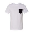 thumbnail image 1 of Bella 3021 Camiseta de manga corta con bolsillo para hombre Heather True Royal & Navy44 Large bella lienzo 3021, 1 of 1