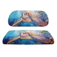 thumbnail image 2 of Pzuqiu Golf Cart Bench Seat Covers Breathable Polyester, Compatible with Outdoor Outdoor Sports, for 2 Person Seats Golf Carts Ezgo, Turtle Pattern, 2 of 9
