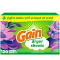thumbnail image 1 of Gain dryer sheets, Moonlight Breeze Scent, Fights static with a touch of scent, laundry sheets 120CT, 1 of 15