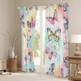 thumbnail image 3 of Erosebridal Rainbow Tie Dye Blackout Curtains Chic Butterfly Curtains, Watercolor Swirl Curtains & Drapes Wild Animals Living Room Curtains, Multicolor Spiral Window Curtains, 3 of 6