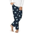 thumbnail image 2 of Hirioo Wolf And Moon for Teenagers' Pajama Pants Womens Lounge Pants with Pockets Pj Bottoms Pants for Men-Small, 2 of 6