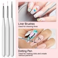 thumbnail image 2 of Saviland Spider Gel Nail Polish Kit - 6 Colors Painting Glitter Gel Nail Polish Sets for Lines with Nail Art Brushes, 2 of 6