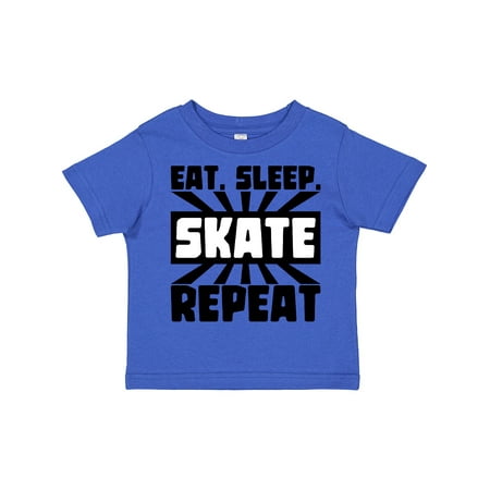 

Inktastic Eat Sleep Skate Repeat Gift Toddler Boy or Toddler Girl T-Shirt