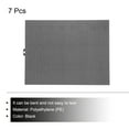 thumbnail image 3 of Uxcell 7Pcs 10"x13" Plastic Mesh Canvas Sheet 6 Count Needlepoint Blank Canvas for Embroidery, Black, 3 of 6