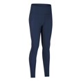 thumbnail image 1 of Leggings con bolsillos para mujer, cintura alta, control de barriga, pantalones de yoga, pantalones de entrenamiento gruesos, elásticos en 4 direcciones, Ming Blue, 1 of 5