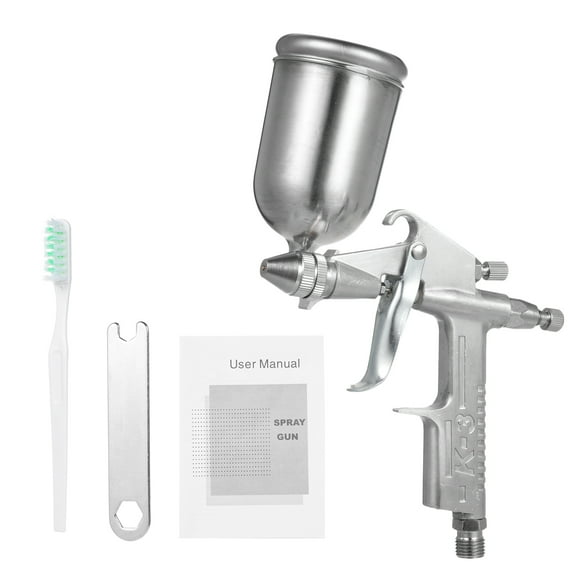 High Volume Low Pressure Mini Spray Machine Air Paint Sprayer with 0.5mm Nozzle 150cc Capacity Cup Gravity Feed Spray Paint Machine for House Painting Automotive and Furniture Painting