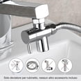 thumbnail image 3 of Brass Sink Valve Diverter Faucet Splitter 3 Way Faucet Diverter Valve, Sink Faucet Replacement Part M22 X M24, Chrome, Sba021c, 3 of 4