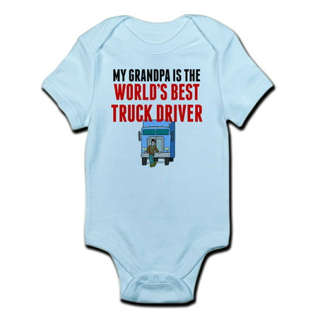 CafePress - My Grandpa Is The Worlds Best Truck Driver Body Su - Baby Light (Best Suv For Short Drivers)