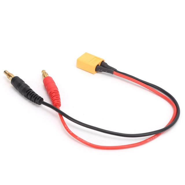 Cargador B6, conector banana de 4,0 mm a cable de silicona con cabezal XT60, 18 AWG para cargador de batería Lipo